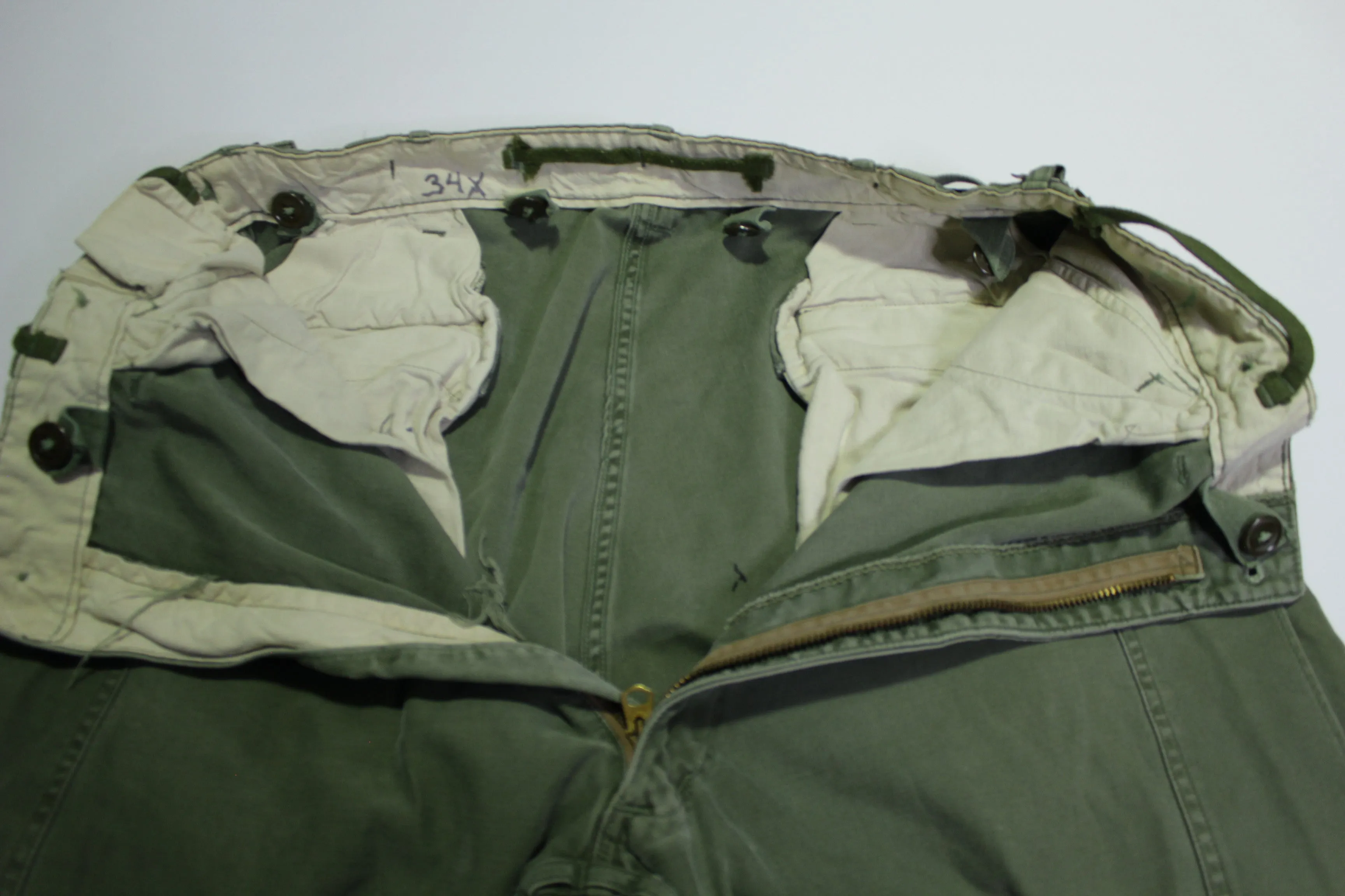 M-65 OG-107 Vintage 60's Vietnam Era Cargo Military Army Field Pants