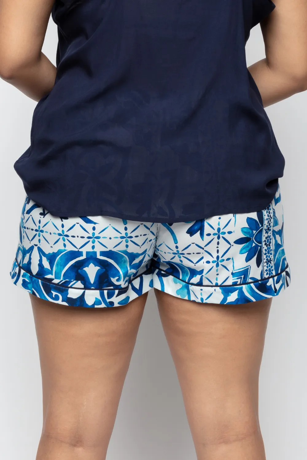 Marie Tile Print Shorts