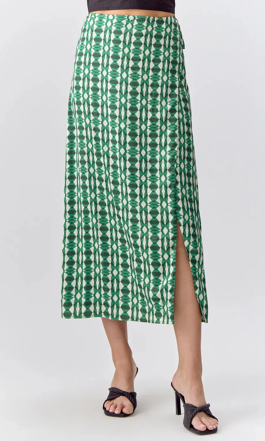 Meredith Wrap Midi Skirt