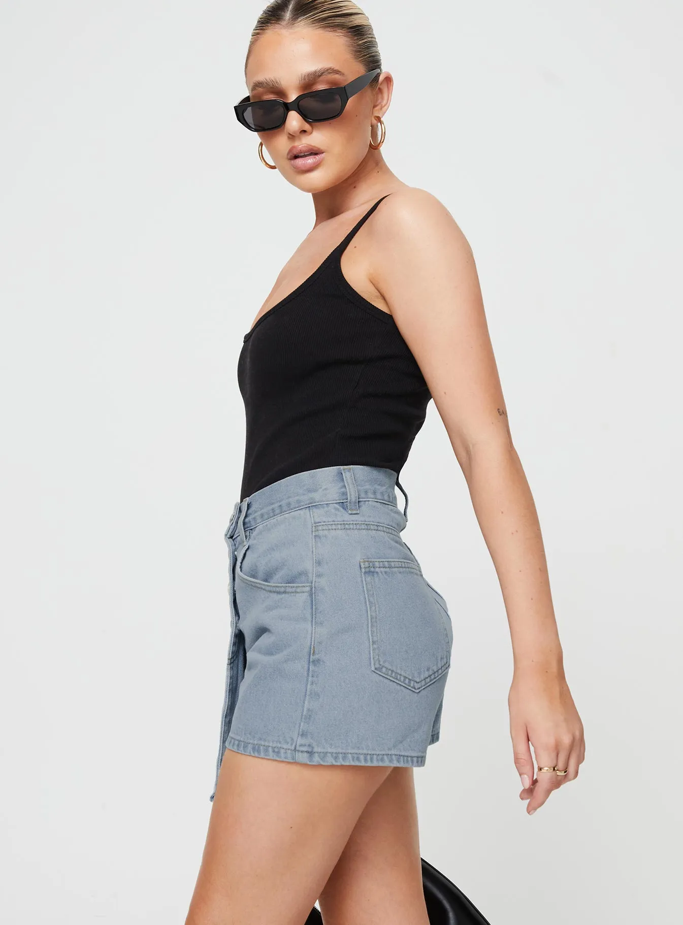 Merthyr Denim Skort Mid Wash