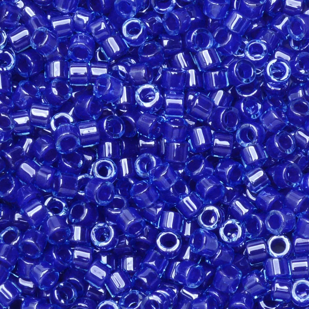 Miyuki Delica Seed Beads, 11/0 Size, #285 Lined Aqua Sapphire (2.5 Tube)