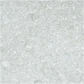 Miyuki Round Seed Beads, 11/0 Size, #131 Crystal, Clear (8.5 Gram Tube)