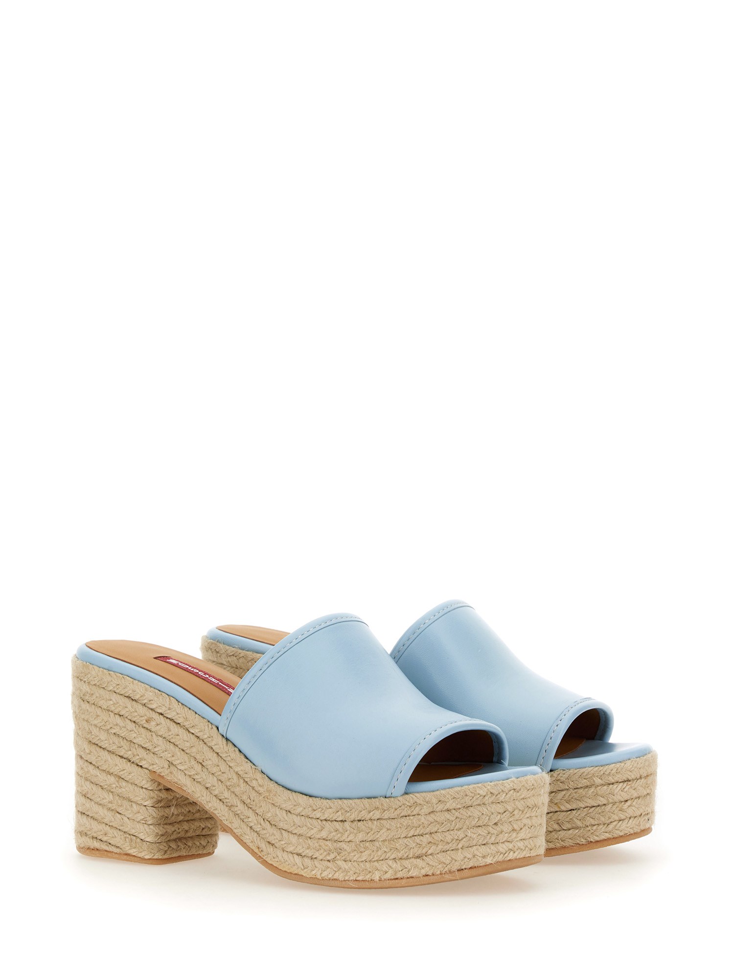 MOSCHINO JEANS    COTTON DENIM WEDGE