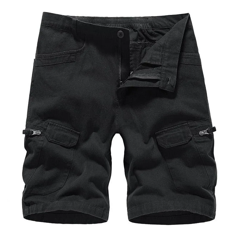 Multi-Pocket Casual Cargo Shorts Camouflage