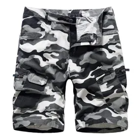 Multi-Pocket Casual Cargo Shorts Camouflage