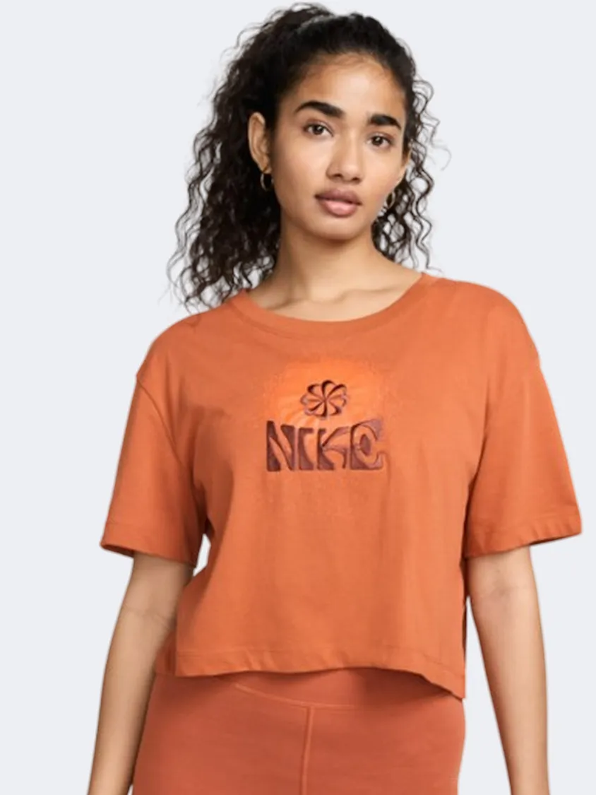 Nike Sportswear Oc1 Eday Women Lifestyle T-Shirt Burnt Sunrise