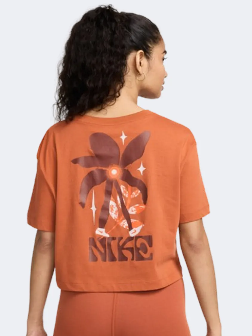 Nike Sportswear Oc1 Eday Women Lifestyle T-Shirt Burnt Sunrise