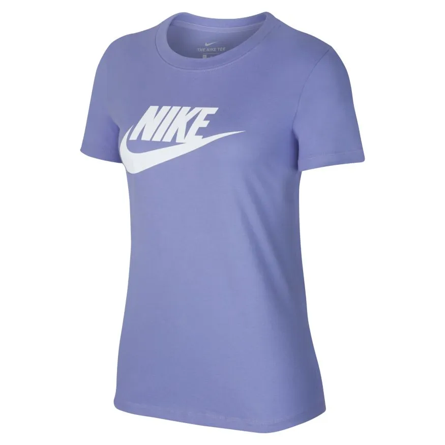 NIKE WOMEN'S SPORTSWEAR ESSENTIAL PURPLE TEE