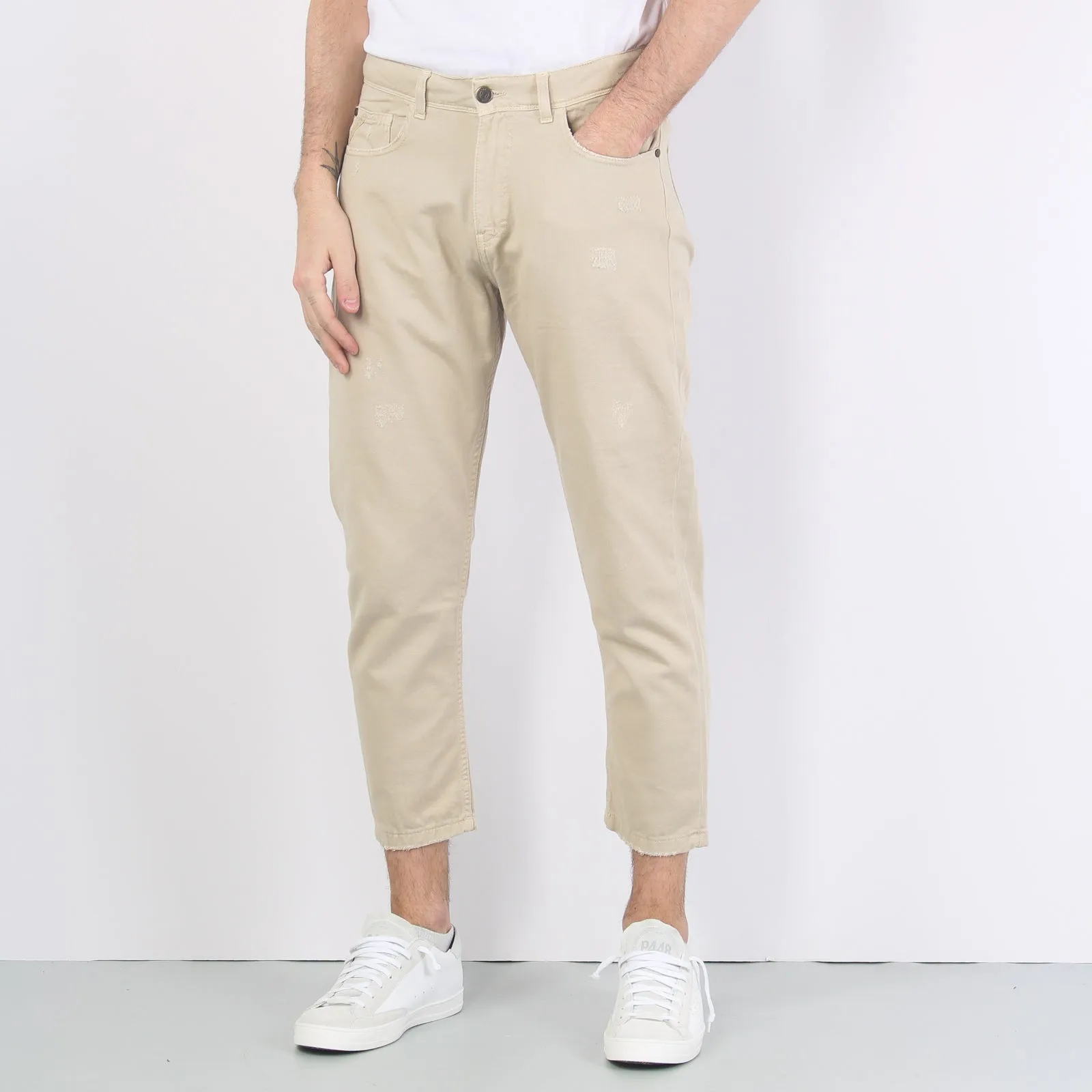 Pantalone Cropped Sabbia