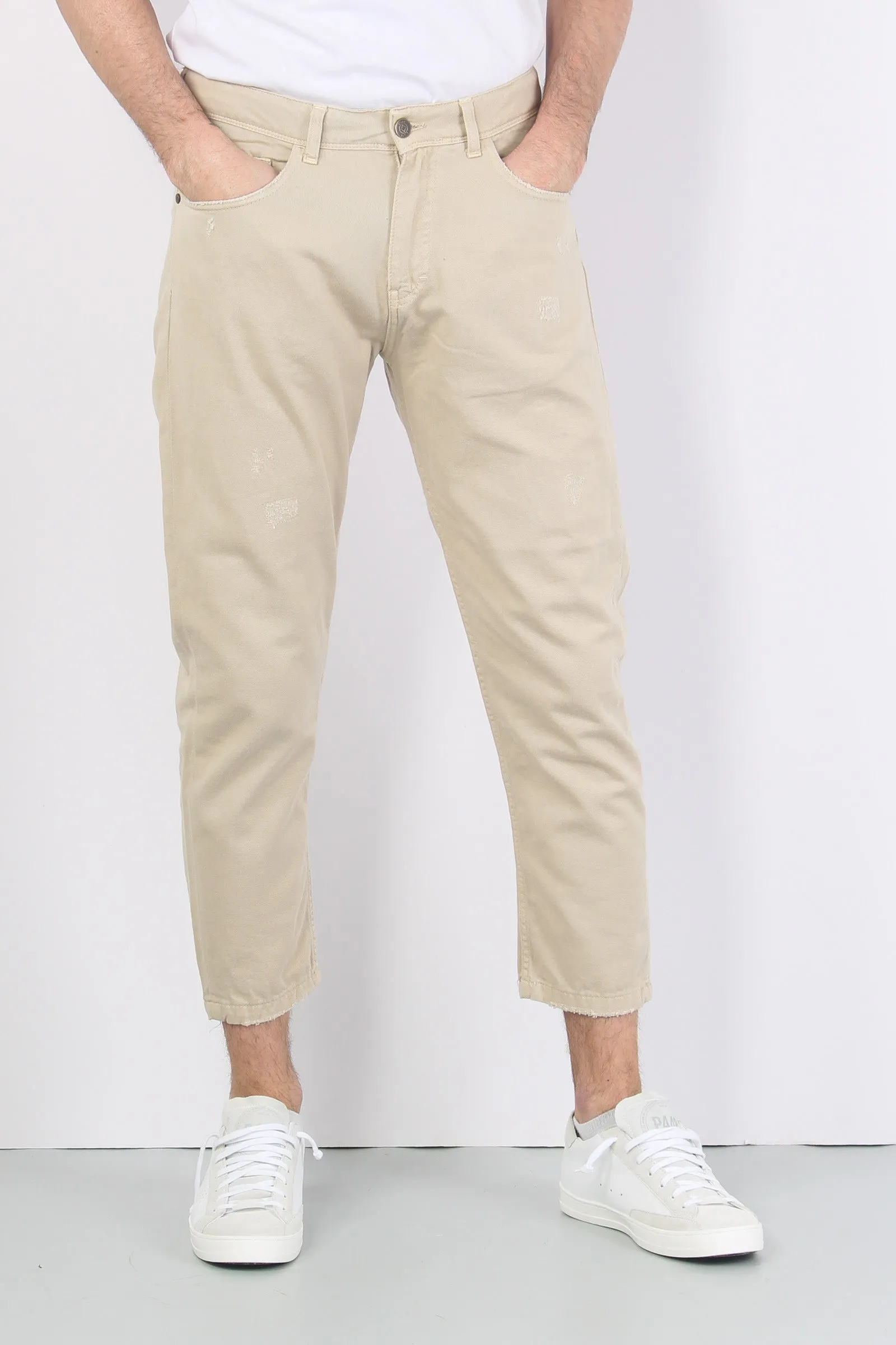 Pantalone Cropped Sabbia