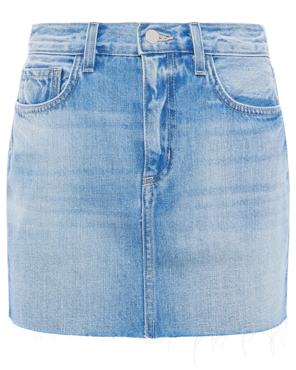 Paris Micro Mini Denim Skirt in Caruso