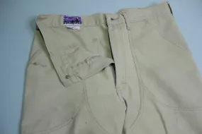 Patagonia Vintage 70's 1st Label Velcro Pockets Double Knee Stand Up Hiking Pants