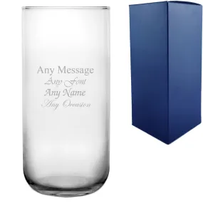 Personalised Engraved 21cm Duo Vase, Customise with Any Message for Any Occasion