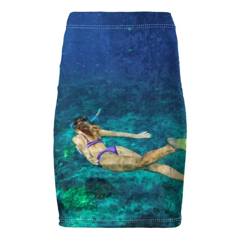 Personalised Women's Pencil Skirts. Photo Pencil Skirts