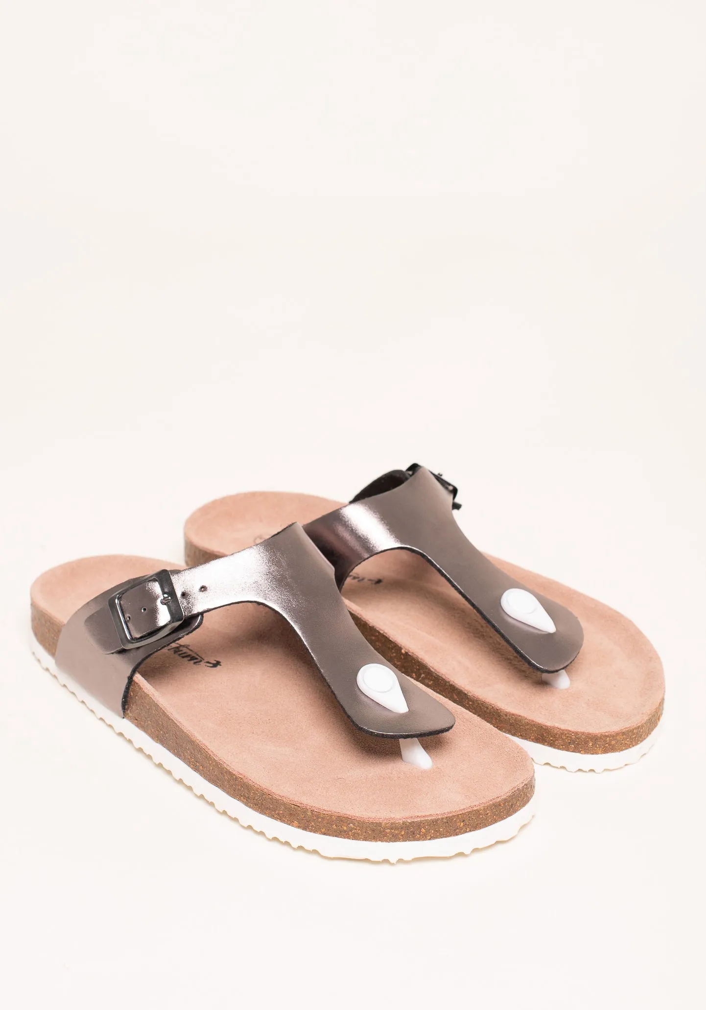 Pewter Flip Flops