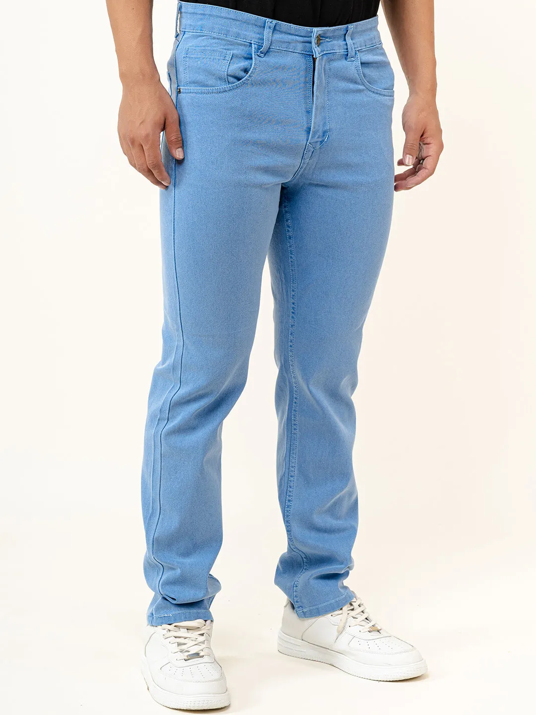 Placid Blue Straight Fit Men's Denim Jeans