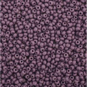 Preciosa Czech Glass, 11/0 Round Seed Bead, Opaque Dark Mauve (1 Tube)