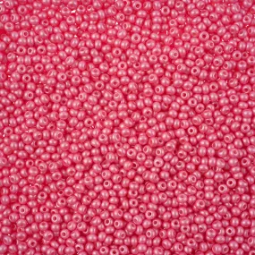 Preciosa Czech Glass, 11/0 Round Seed Bead, PermaLux Dyed Chalk Light Pink (1 Tube)