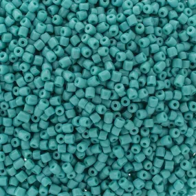 Preciosa Czech Glass, 9/0 Cylinder 3cuts Seed Bead, Opaque Turquoise (1 Tube)