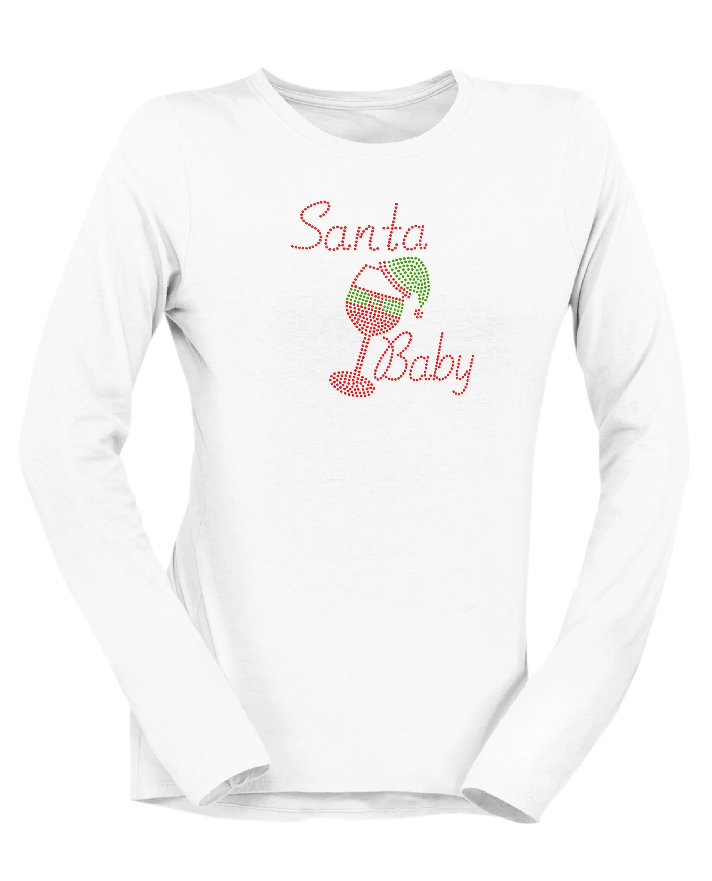 Santa Baby Rhinestone Christmas T-Shirt