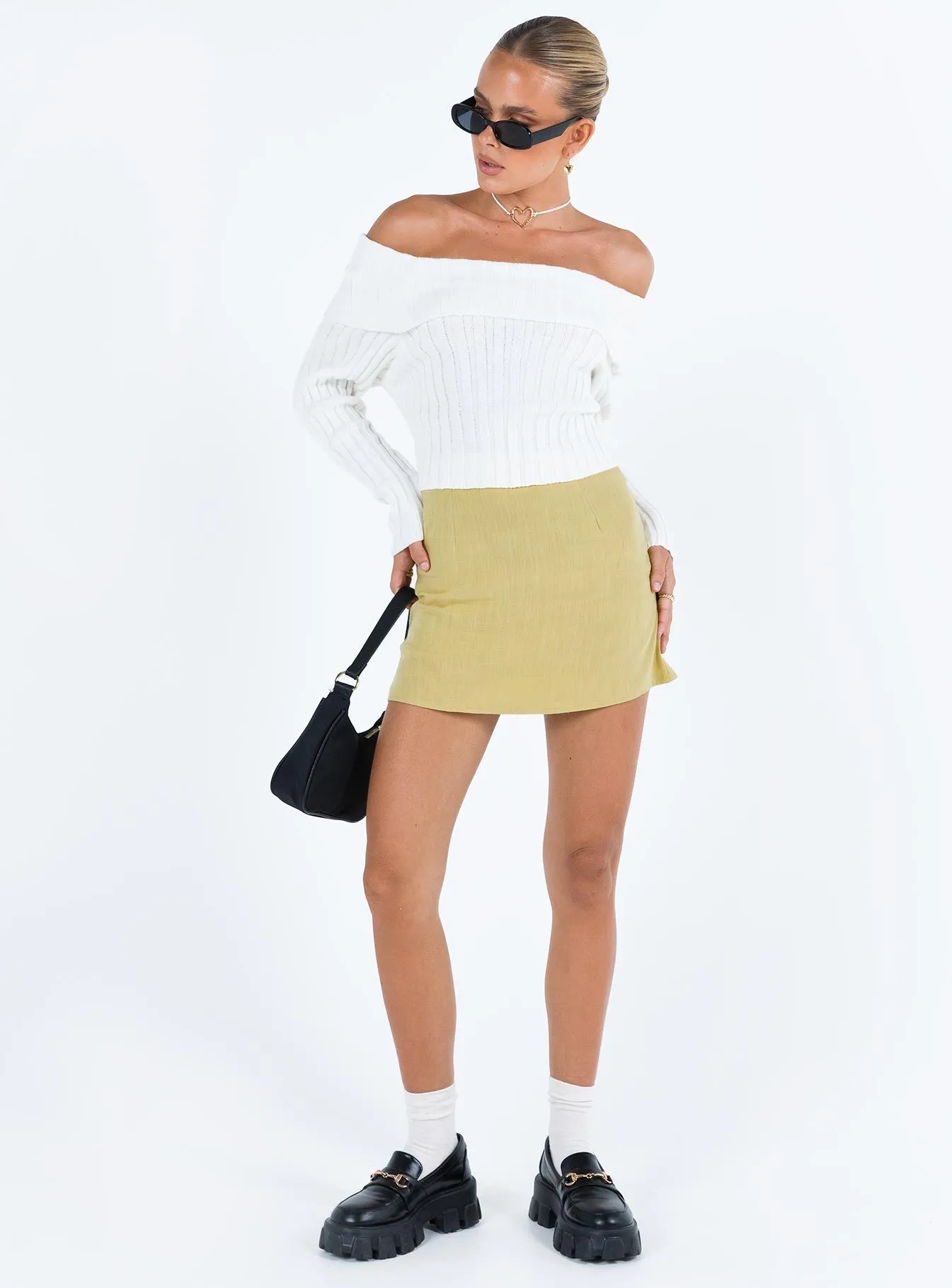 Selby Mini Skirt Lemon