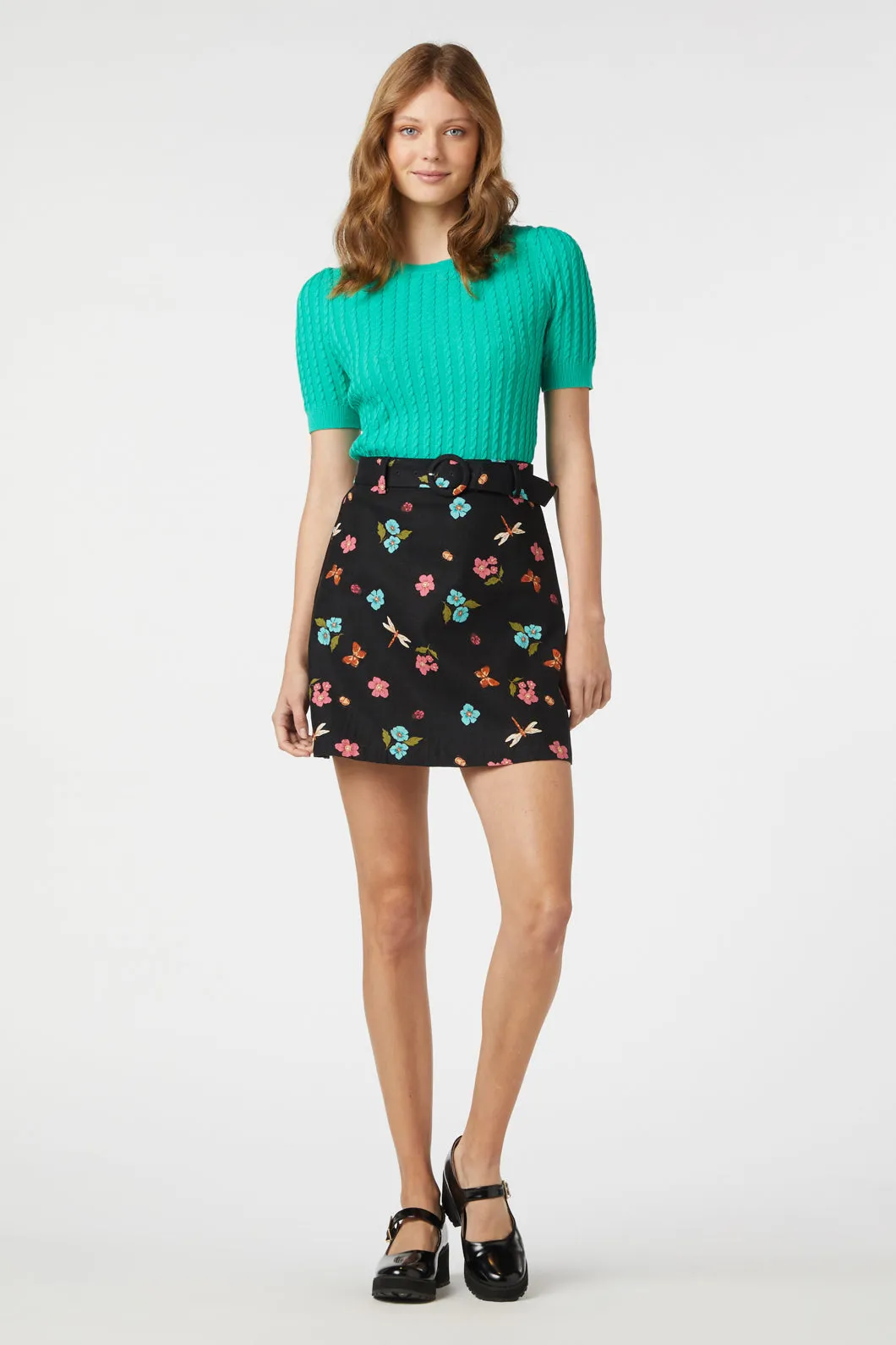 Serena Flora Mini Skirt