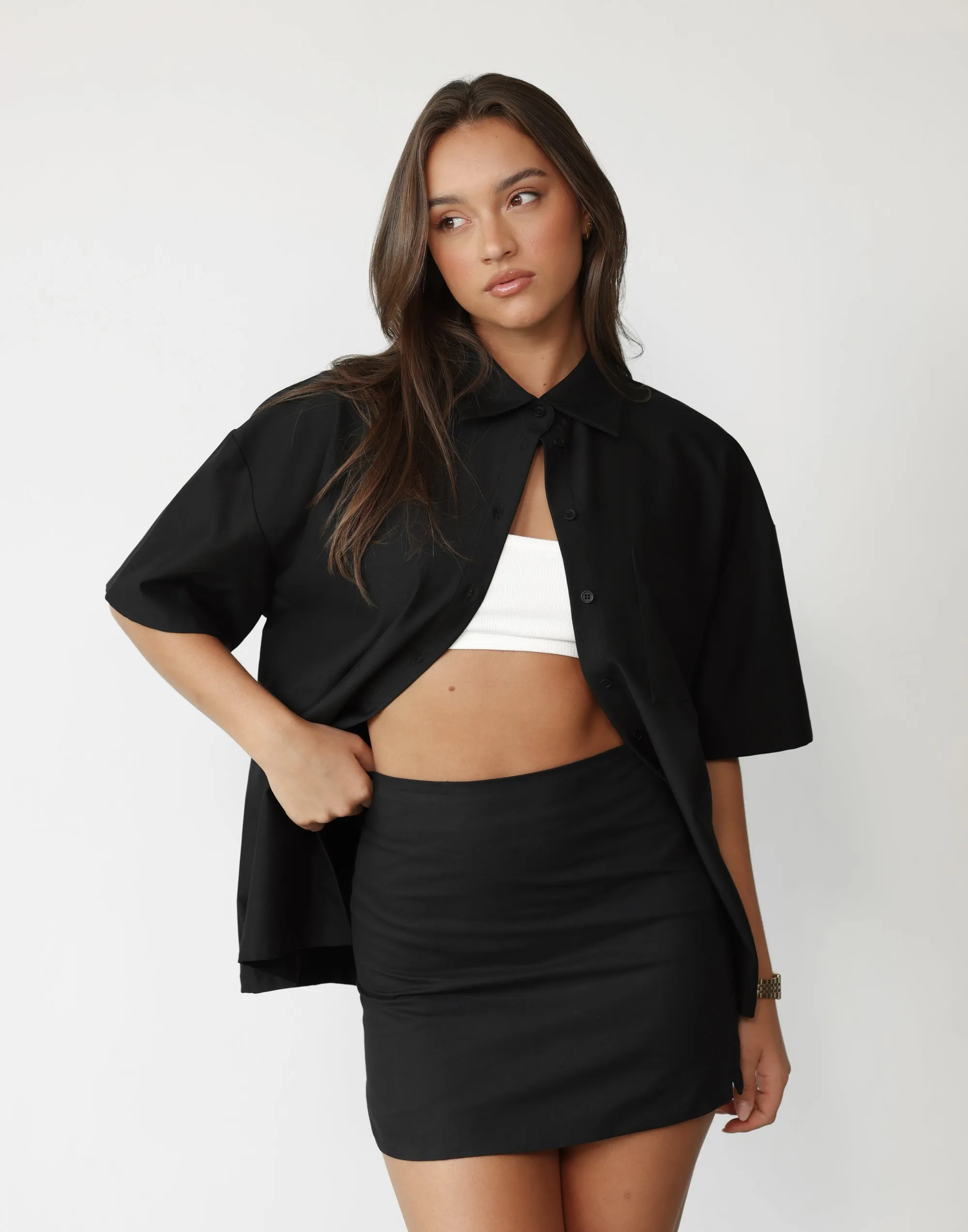 Sierra Mini Skirt (Black)