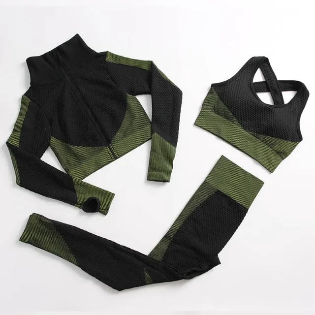 Sport bras top Long sleeve Women Sportswear Suit