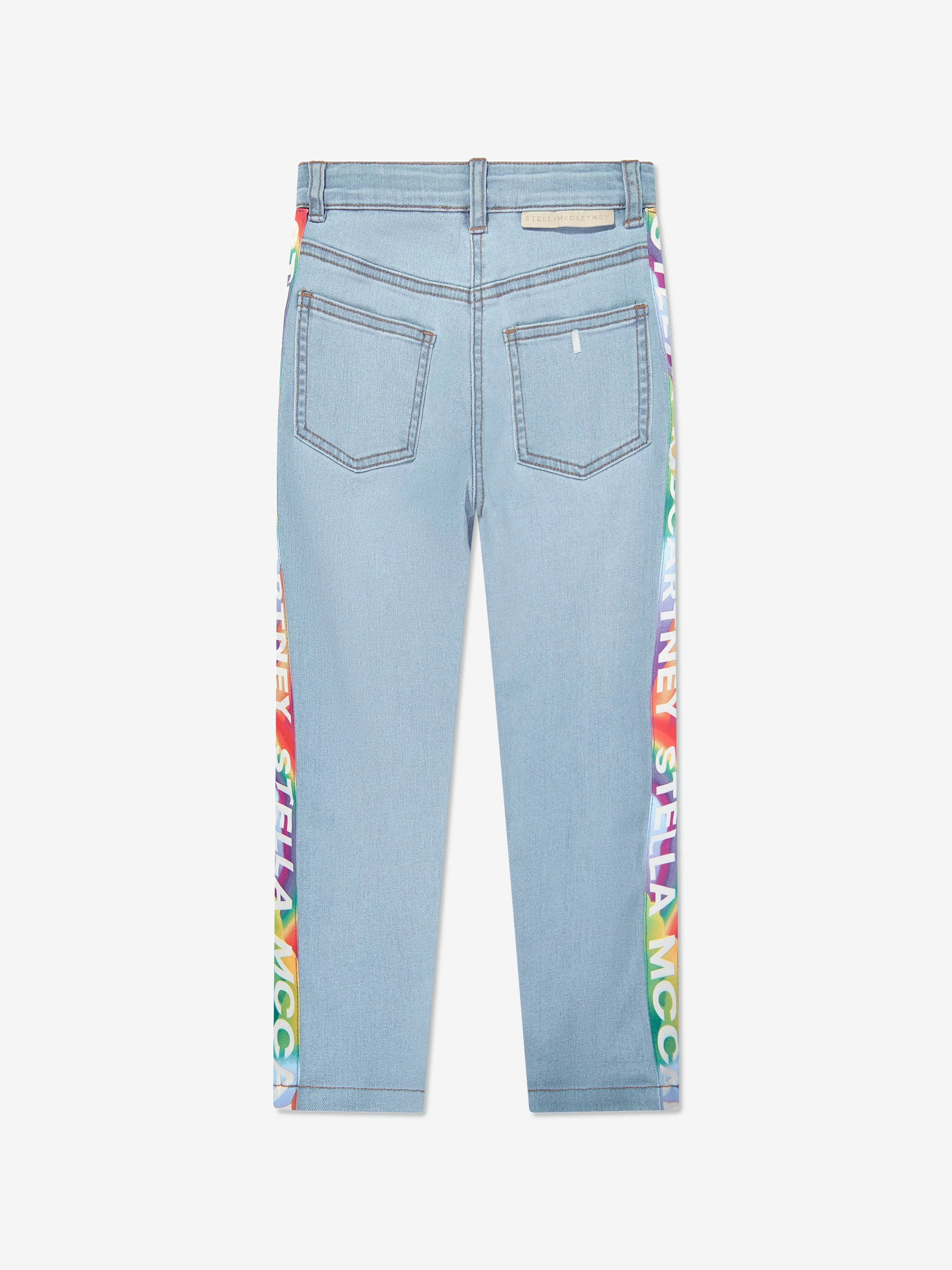 Stella McCartney Girls Logo Jeans in Blue