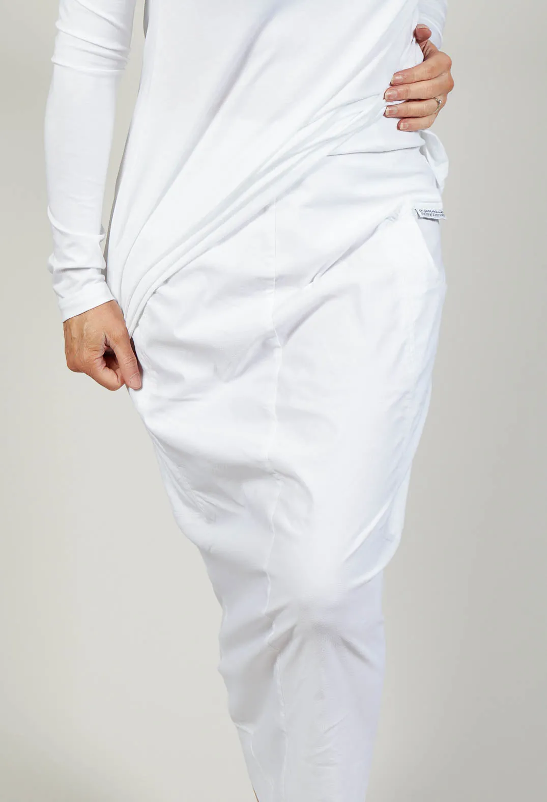 Stretch Fit Pencil Skirt in White