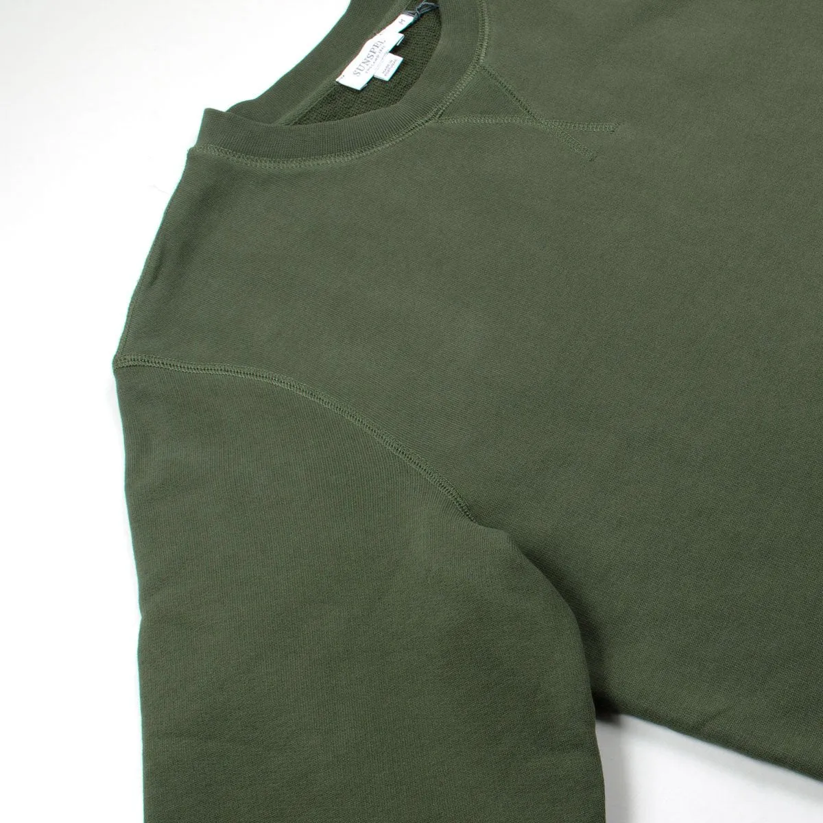 Sunspel - Loopback Sweatshirt - Dark Olive