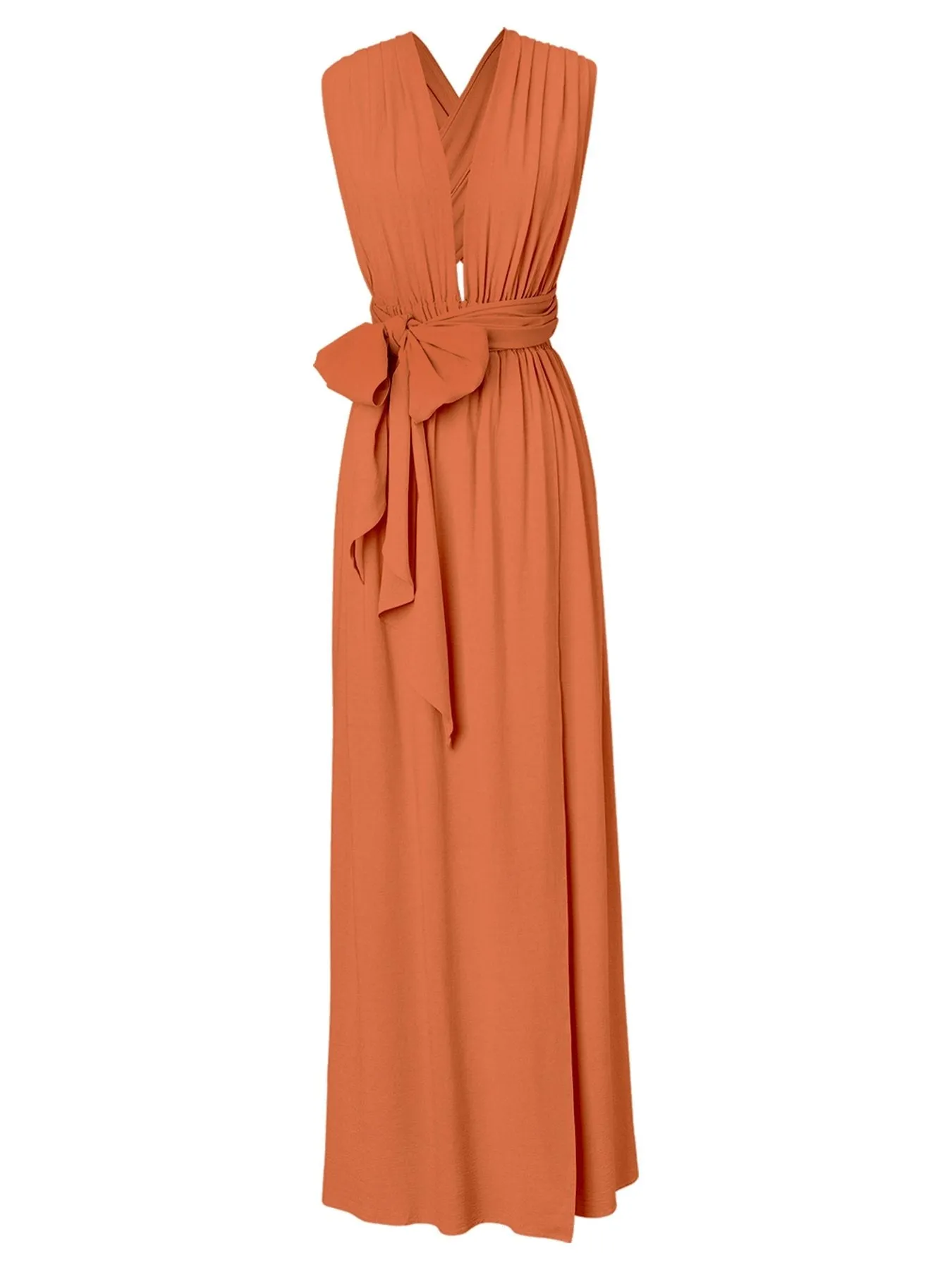 Sustainable Mailys Dress - Solid Coral