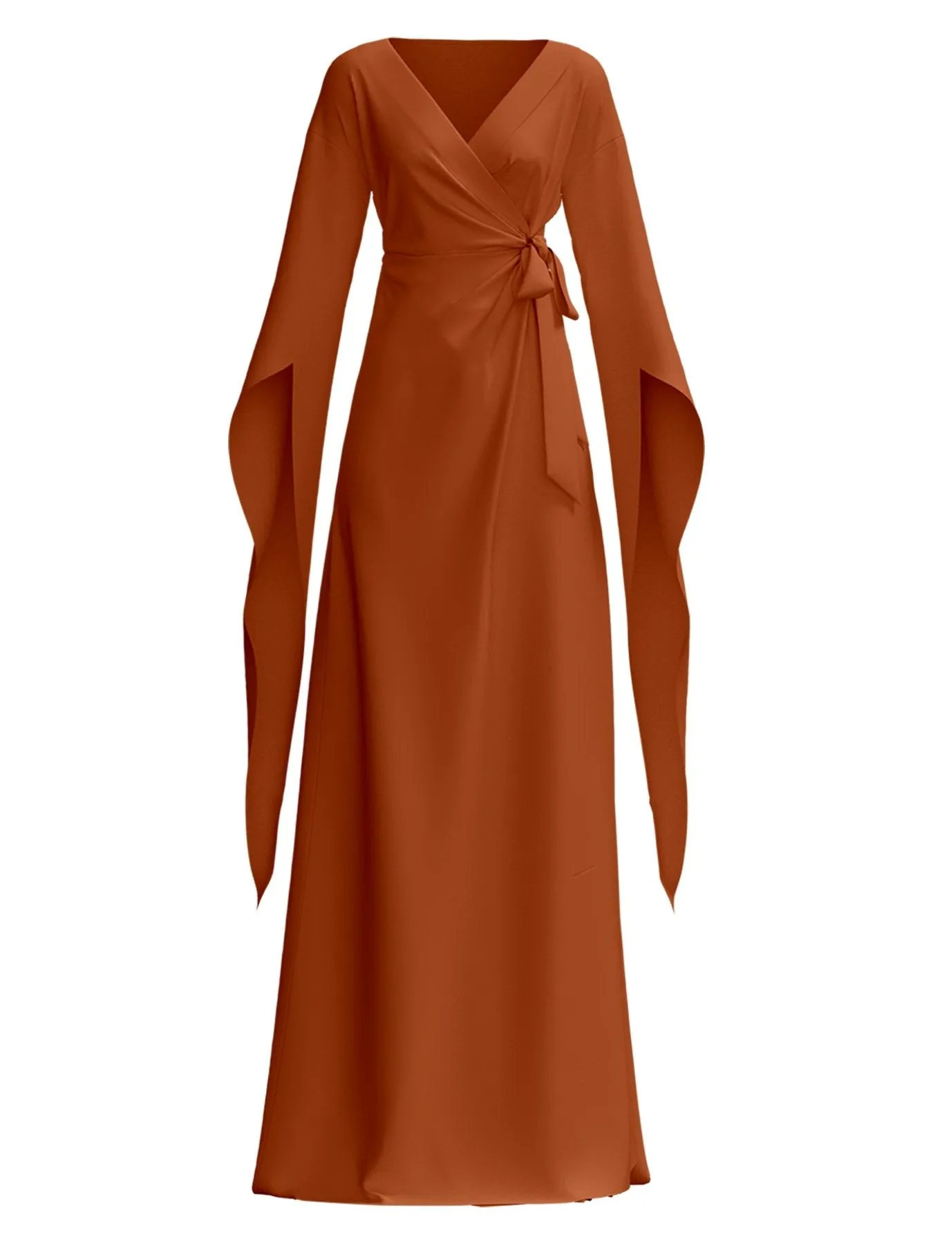 Sustainable Maya Dress - Solid Rust