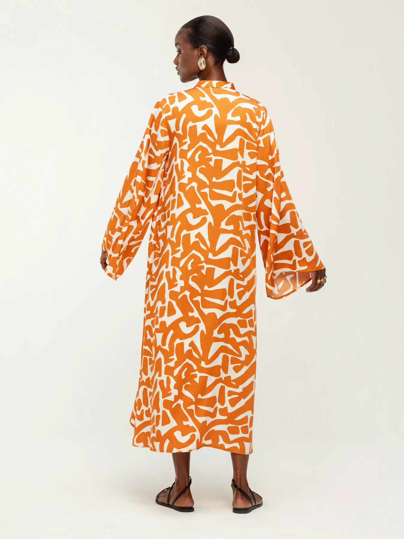 Sustainable Rama Dress - Tali Orange