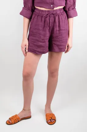 Tensione in - Shorts in puro lino con coulisse