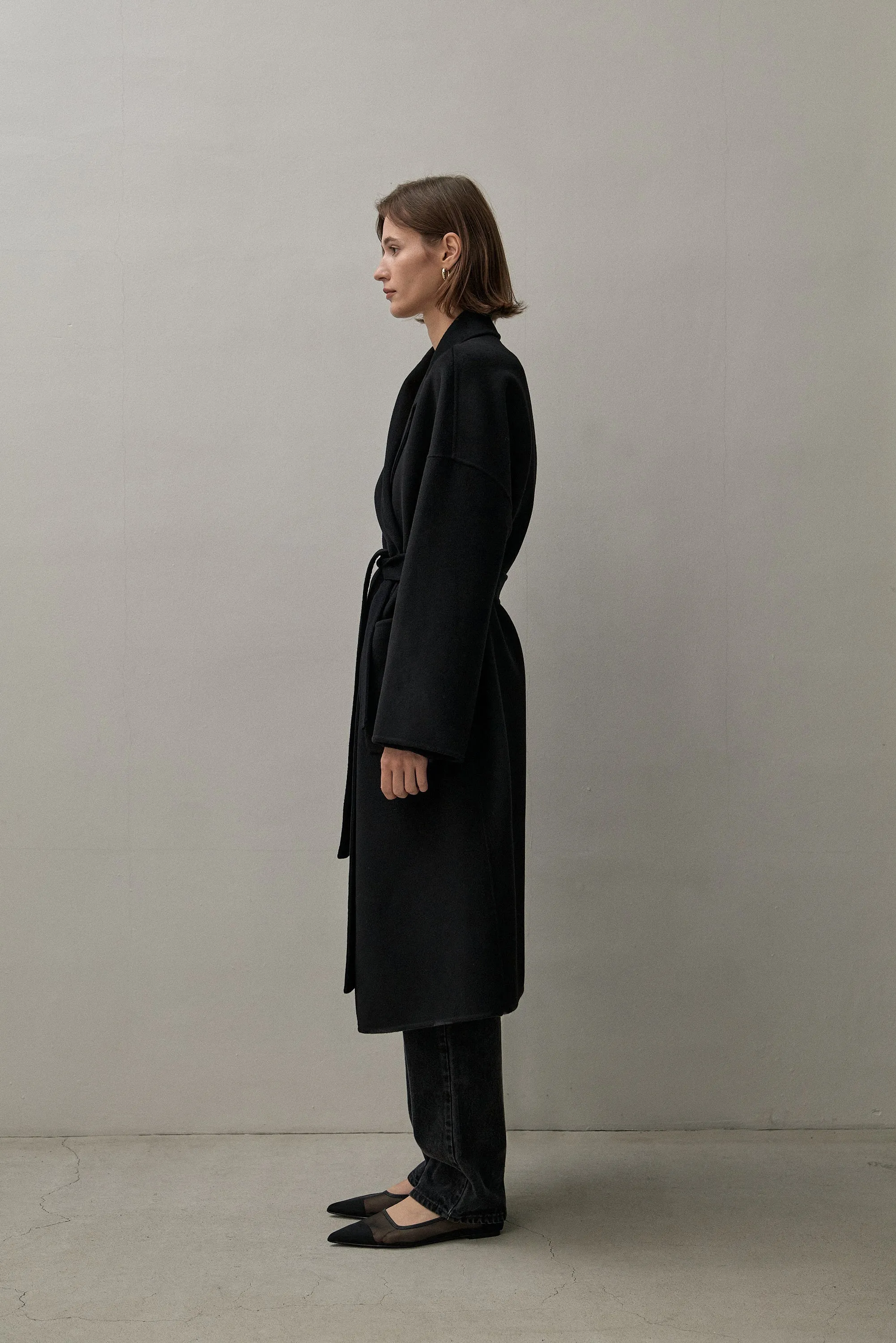 THE BOYFRIEND COAT - BLACK 90/10