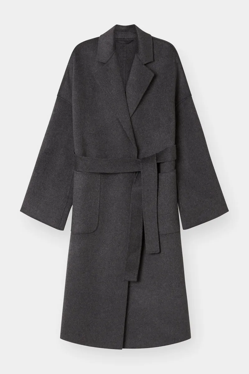 THE BOYFRIEND COAT - CHARCOAL 90/10