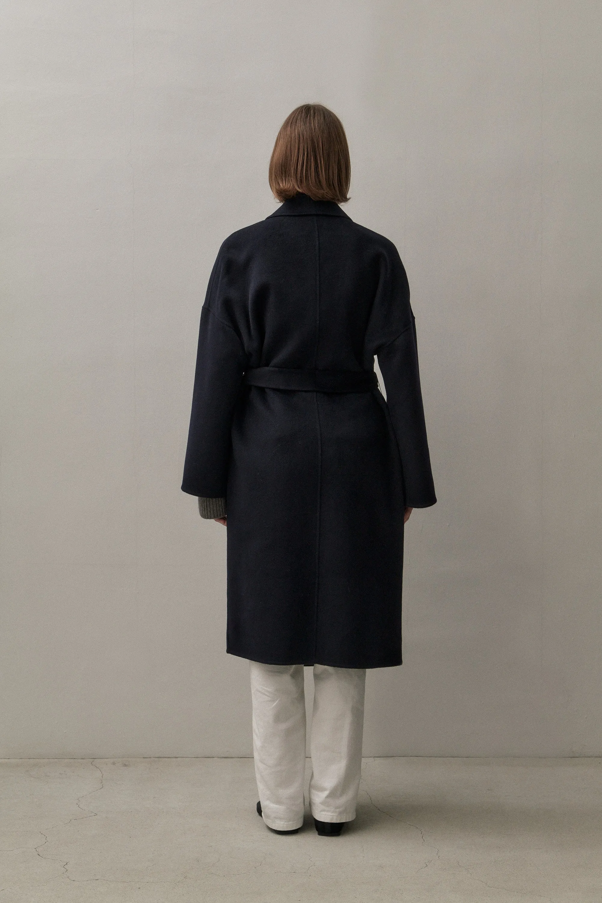 THE BOYFRIEND COAT - NAVY 90/10