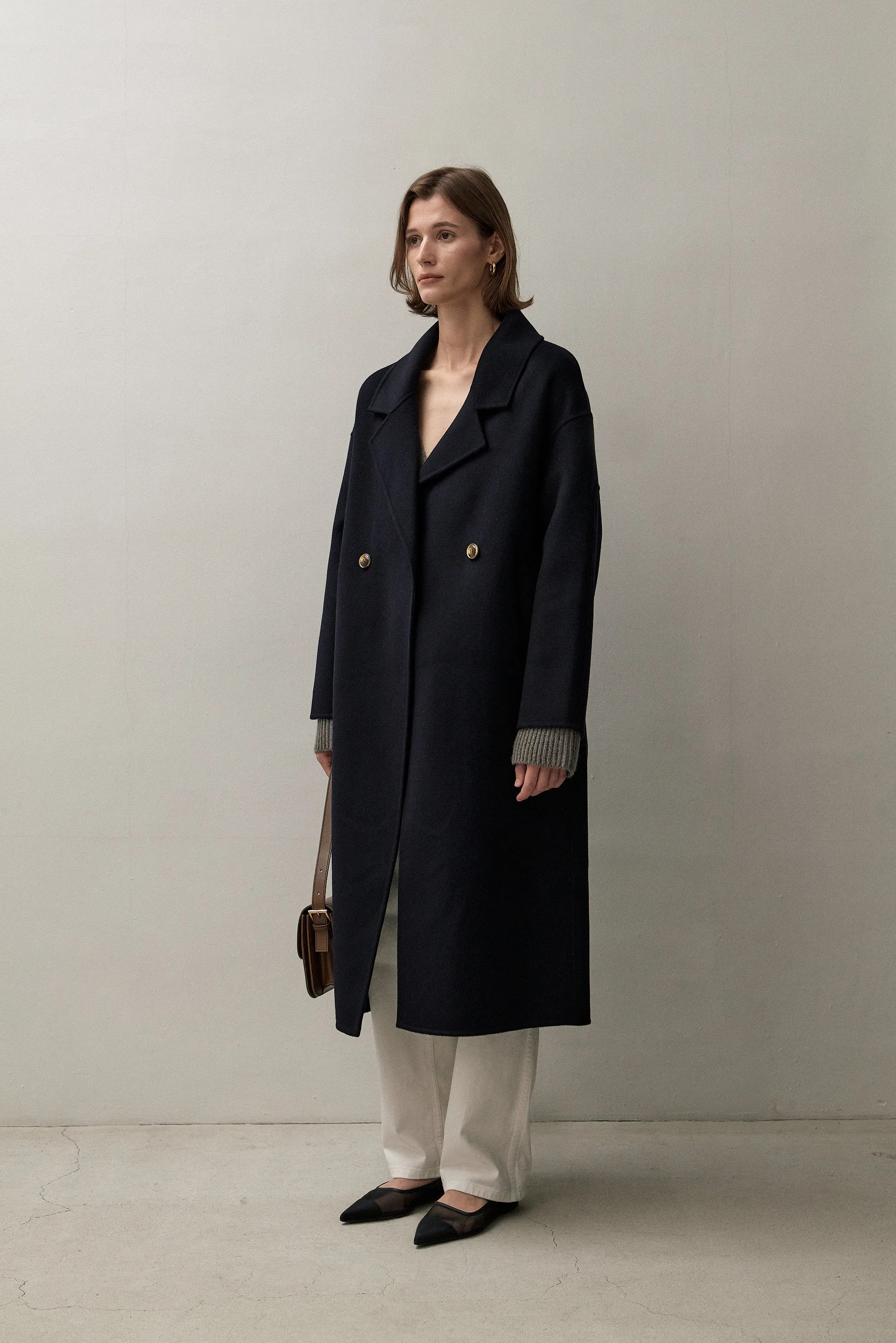 THE LONDON COAT - NAVY 90/10