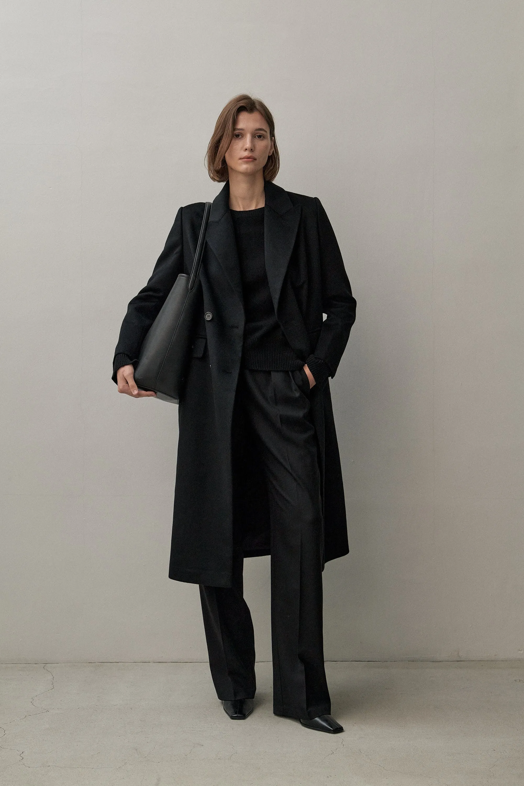 THE NEW YORK COAT- BLACK