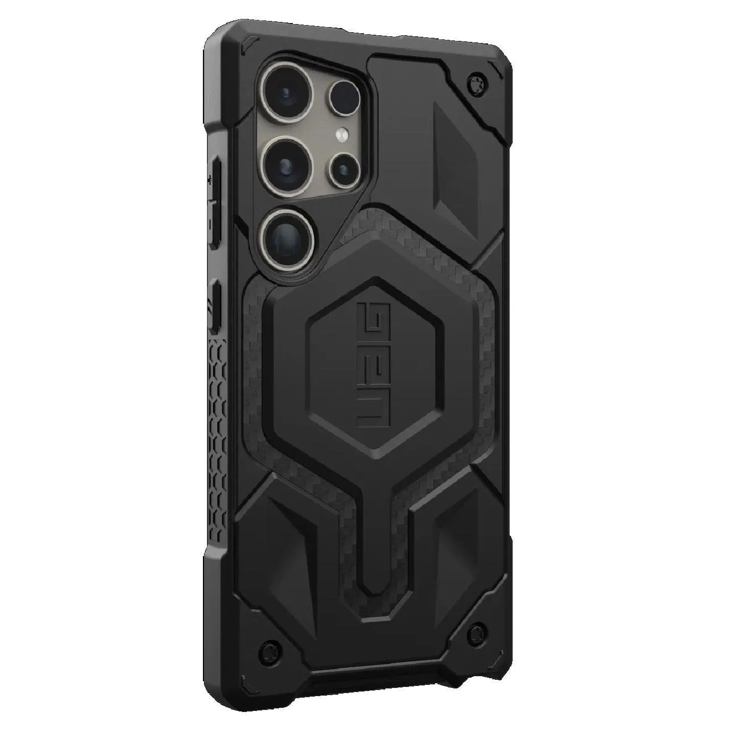 UAG Monarch Pro Magnetic Protective Case for Samsung Galaxy S24 Ultra 6.8 5G Carbon Fiber Black