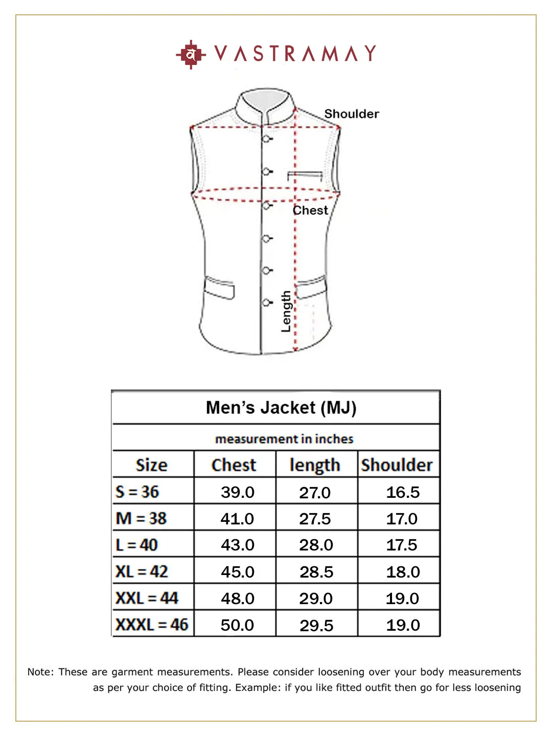 Vastramay Men's White Pure Cotton Nehru Jacket