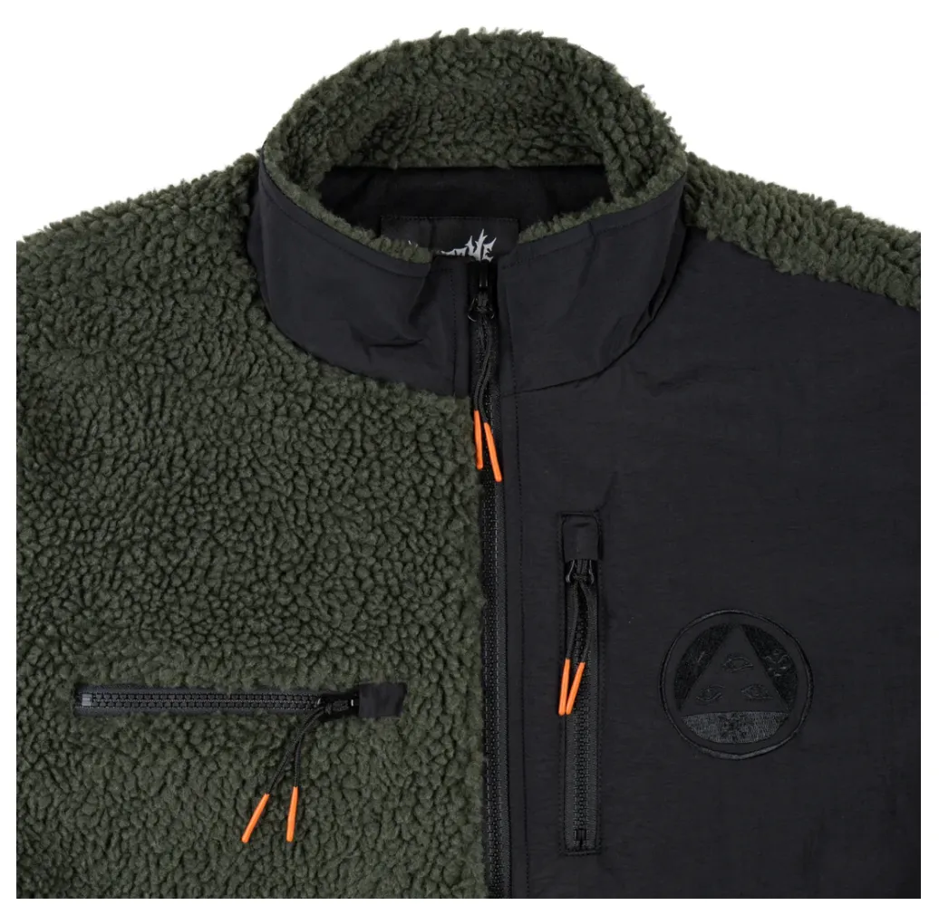 Welcome Skateboards - VERTEX FULL-ZIP SHERPA FLEECE - ROSIN