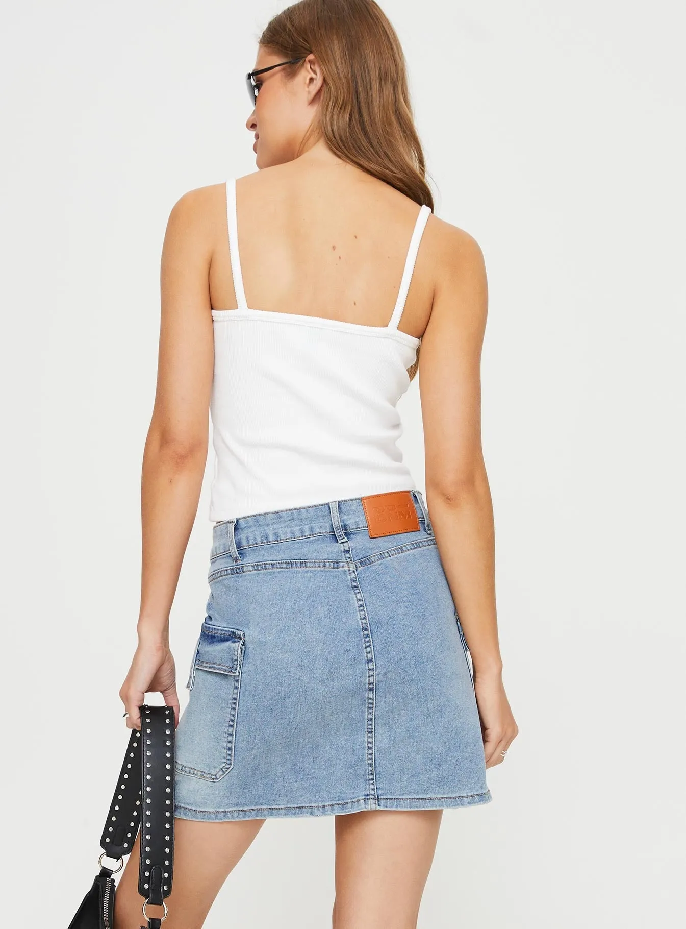 Winthrop Denim Mini Skirt Mid Wash