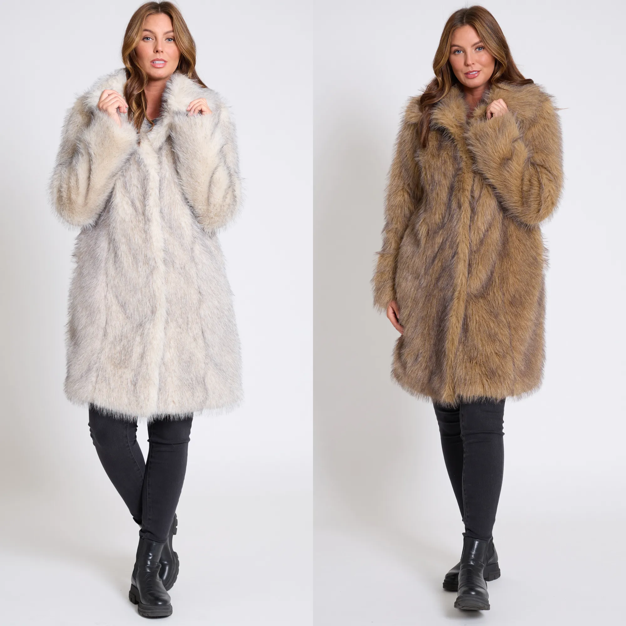 Women’s Luxurious Soft Faux Fur Long Coat