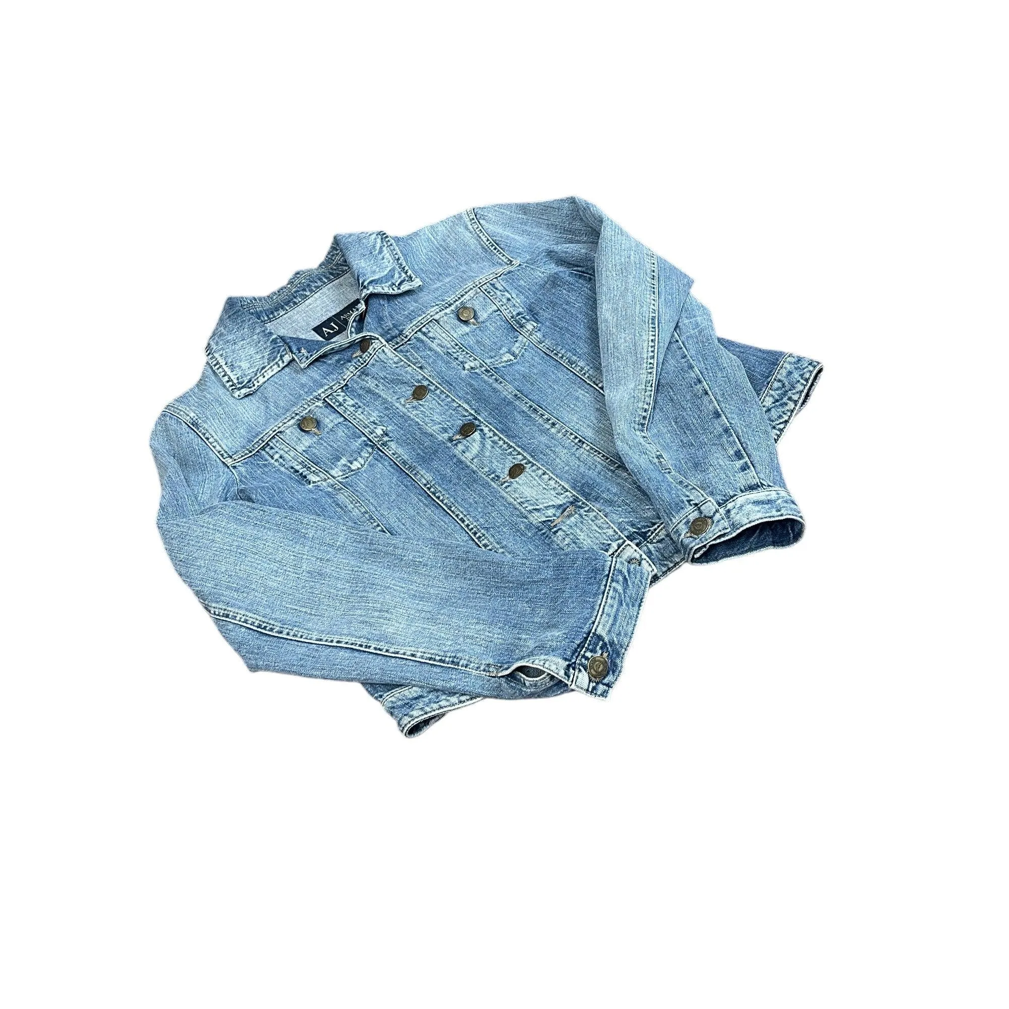 Women's Vintage Armani Jeans Denim Jacket - Small