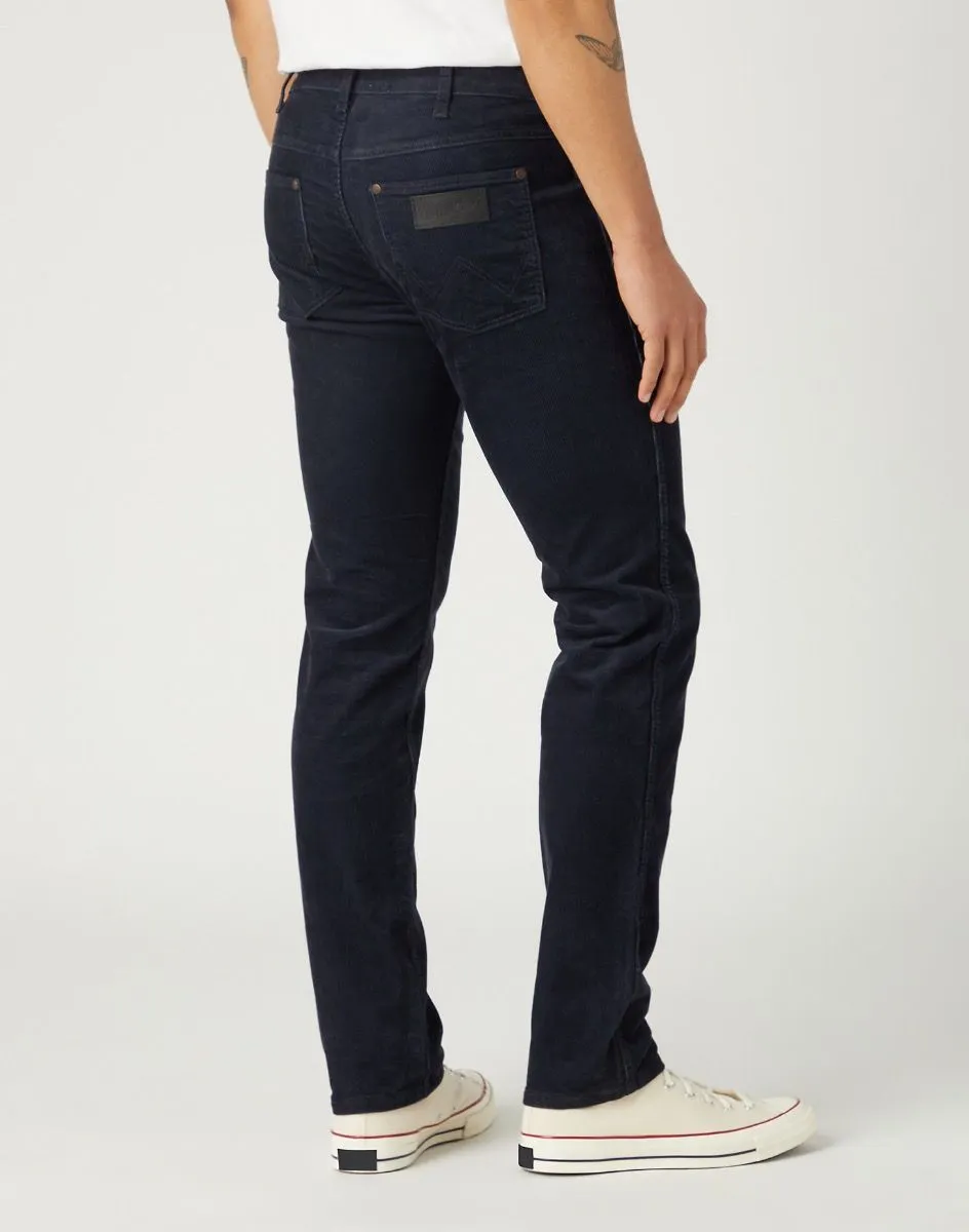 Wrangler Greensboro Straight Corduroy Stretch Jeans Parisian Night